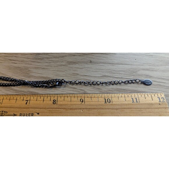 Cookie Lee Metal Crystal Multi-Chain Adjustable Necklace - Picture 6 of 6